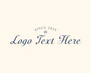 Elegant Calligraphy Script logo