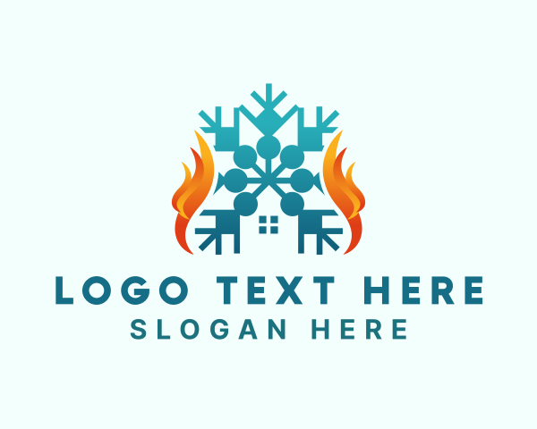Snowflake logo example 1