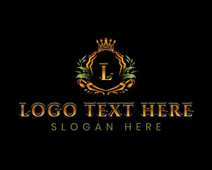 Luxury Crown Shield logo