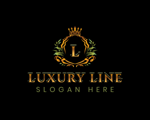 Luxury Crown Shield logo design