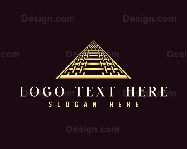 Luxury Triangle Pyramid Logo