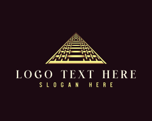 Luxury Triangle Pyramid logo