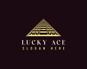 Luxury Triangle Pyramid logo design