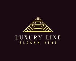 Luxury Triangle Pyramid logo design