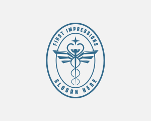 Star Caduceus Healthcare logo design