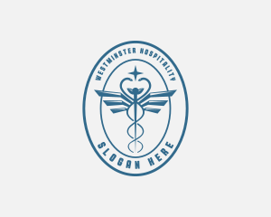 Star Caduceus Healthcare logo design