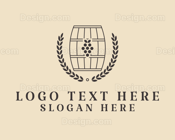 Grape Wine Distillery Logo