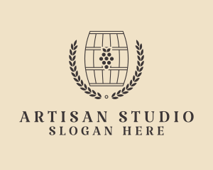 Grape Wine Distillery logo design