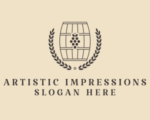 Grape Wine Distillery logo design