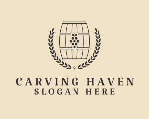 Grape Wine Distillery logo design