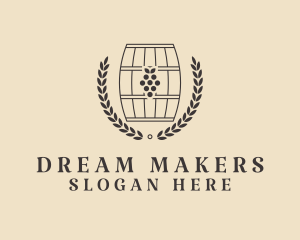 Grape Wine Distillery logo design