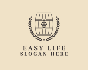 Grape Wine Distillery logo design