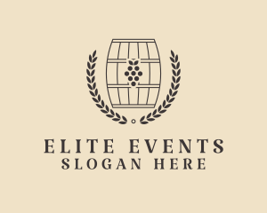 Grape Wine Distillery logo design