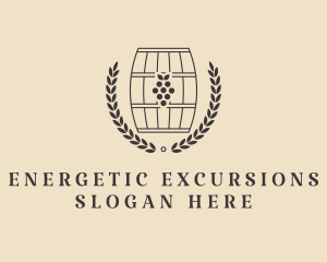 Grape Wine Distillery logo design