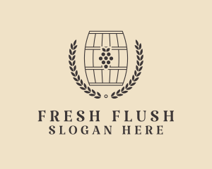 Grape Wine Distillery logo design