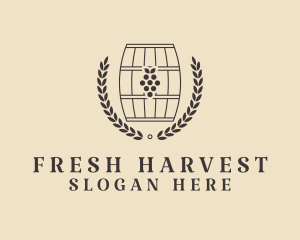 Grape Wine Distillery logo design