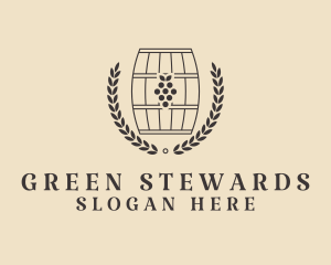 Grape Wine Distillery logo design