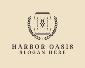 Grape Wine Distillery logo design