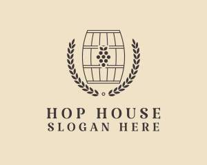 Grape Wine Distillery logo design