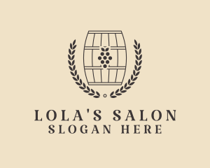 Grape Wine Distillery logo design