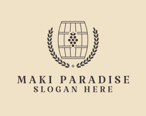 Grape Wine Distillery logo design