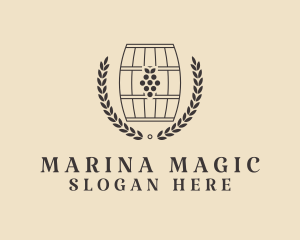 Grape Wine Distillery logo design