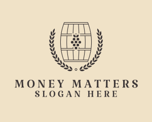 Grape Wine Distillery logo design