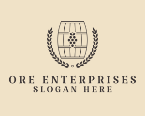 Grape Wine Distillery logo design