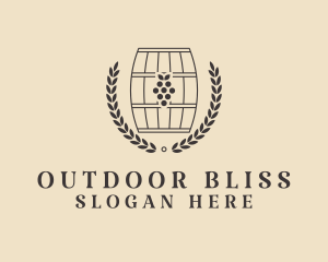 Grape Wine Distillery logo design