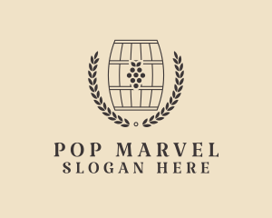 Grape Wine Distillery logo design