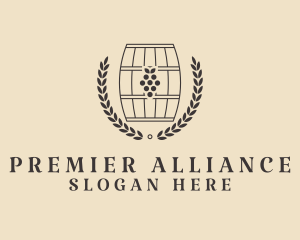 Grape Wine Distillery logo design