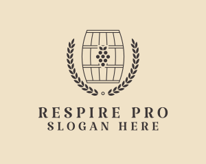 Grape Wine Distillery logo design