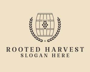 Grape Wine Distillery logo design