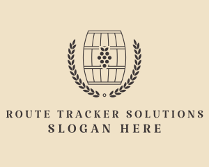 Grape Wine Distillery logo design