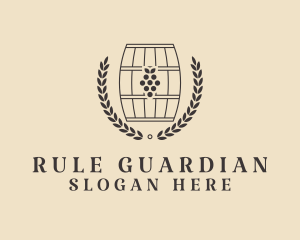 Grape Wine Distillery logo design