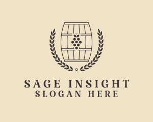 Grape Wine Distillery logo design