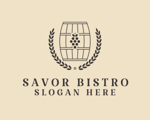 Grape Wine Distillery logo design