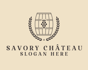 Grape Wine Distillery logo design