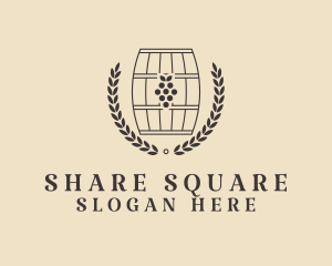 Grape Wine Distillery logo design