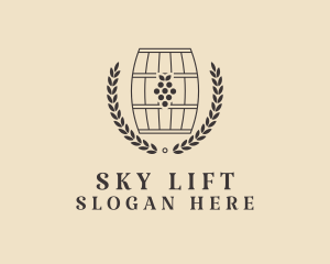 Grape Wine Distillery logo design