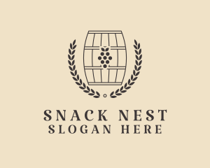 Grape Wine Distillery logo design