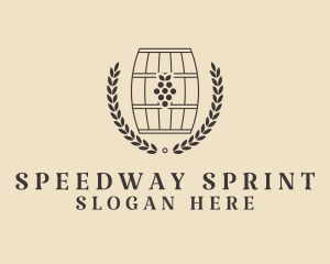 Grape Wine Distillery logo design