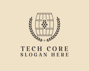 Grape Wine Distillery logo design