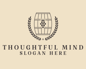 Grape Wine Distillery logo design