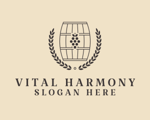 Grape Wine Distillery logo design