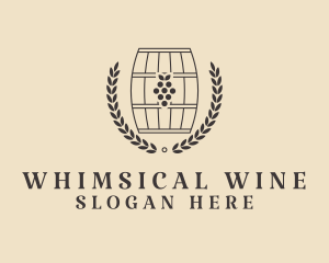 Grape Wine Distillery logo design