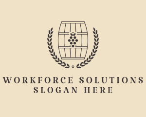 Grape Wine Distillery logo design