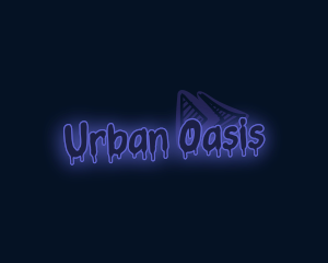 Urban Neon Graffiti logo design