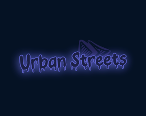 Urban Neon Graffiti logo design