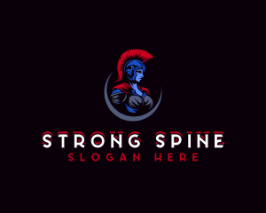 Strong Lady Warrior logo design